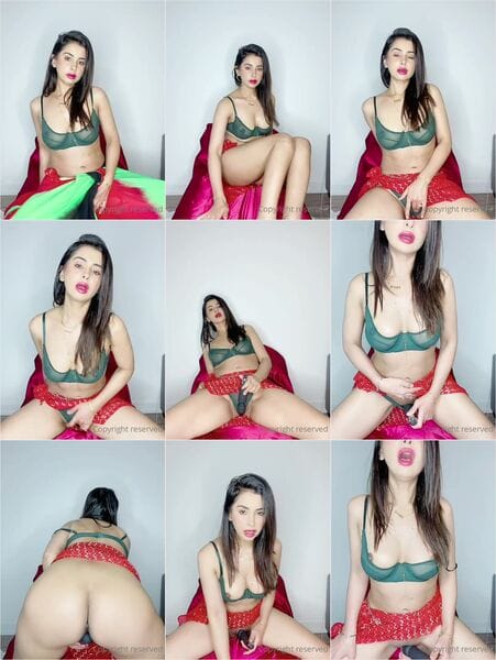 Meeti Kalher Stripping Saree and Masturbating